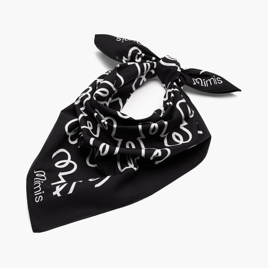 Black Cotton Headscarf