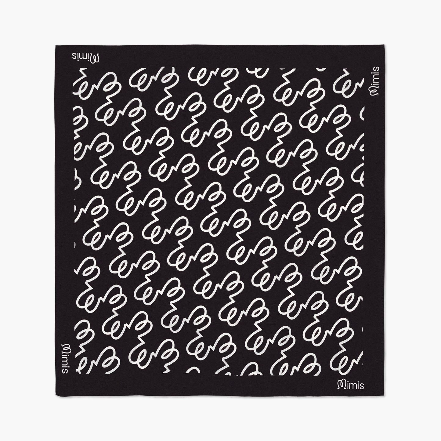 Black Cotton Headscarf