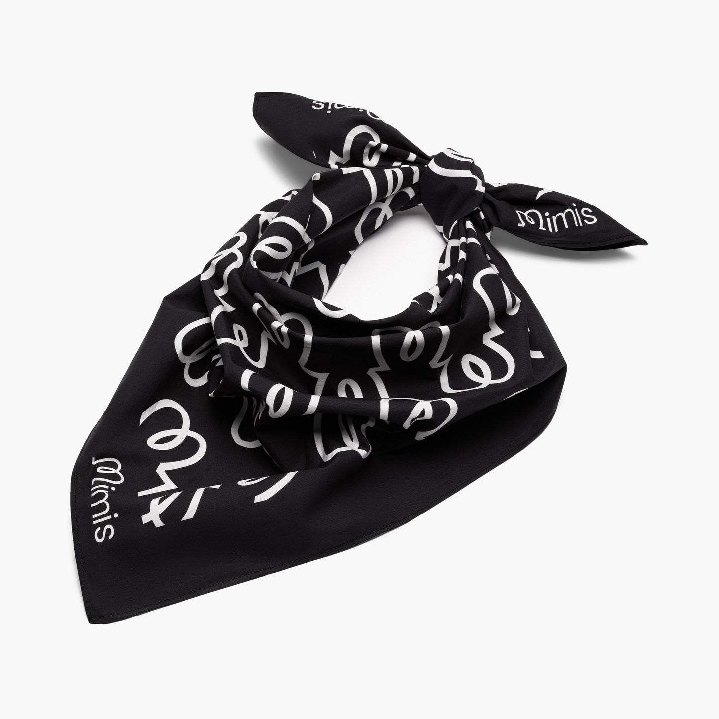 Black Cotton Headscarf
